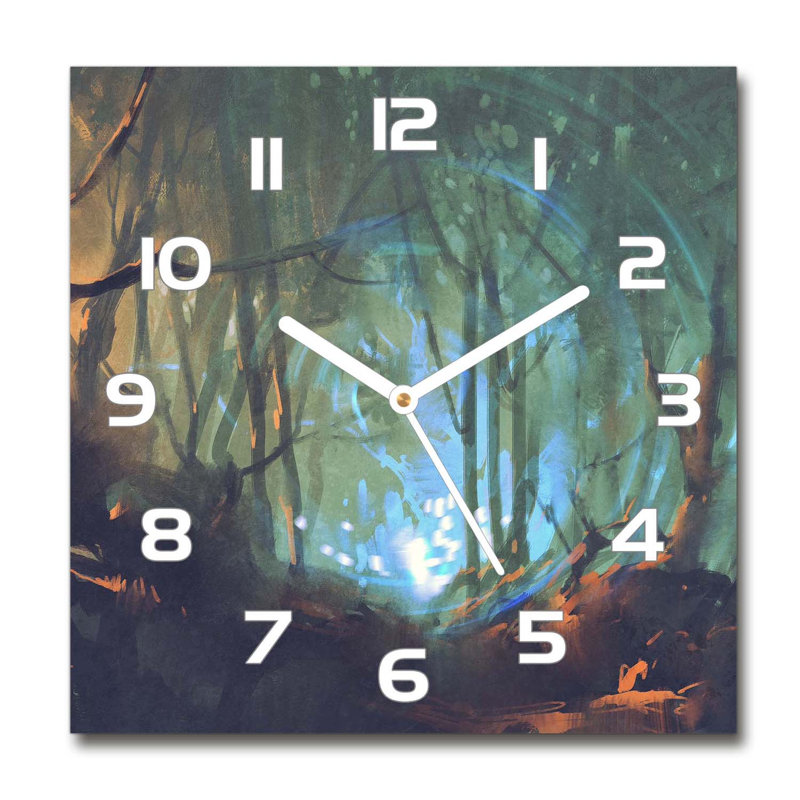 Ilani Glass Wall Clock, White