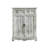 White blue Solid Wood Shoe Storage Bench-716301346