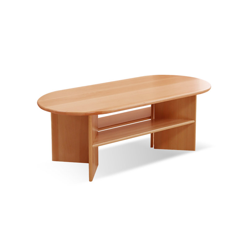 46.85" Solid wood Rectangular Coffee Table, Burlywood