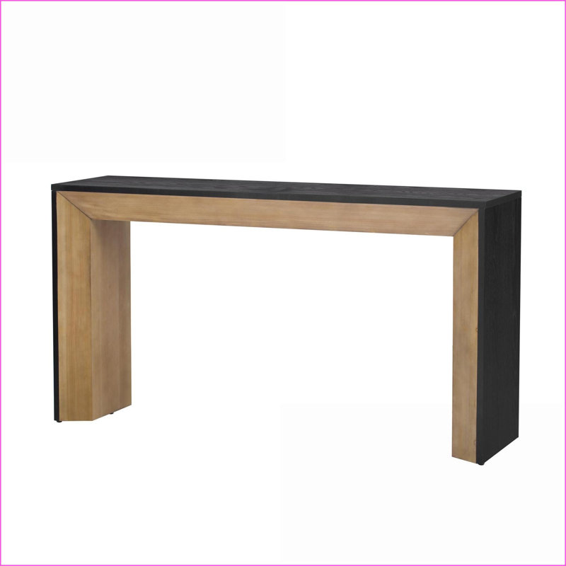 Table basse en placage de bois de style cheminée, polyvalente minimaliste pour le salon, capacité robuste de 220 lb
