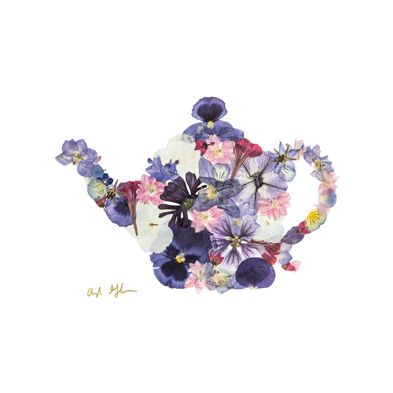 Teapot by Oxeye Floral Co - Wrapped Canvas Art Print, 45.72 cm H x 45.72 cm W x 1.91 cm D
