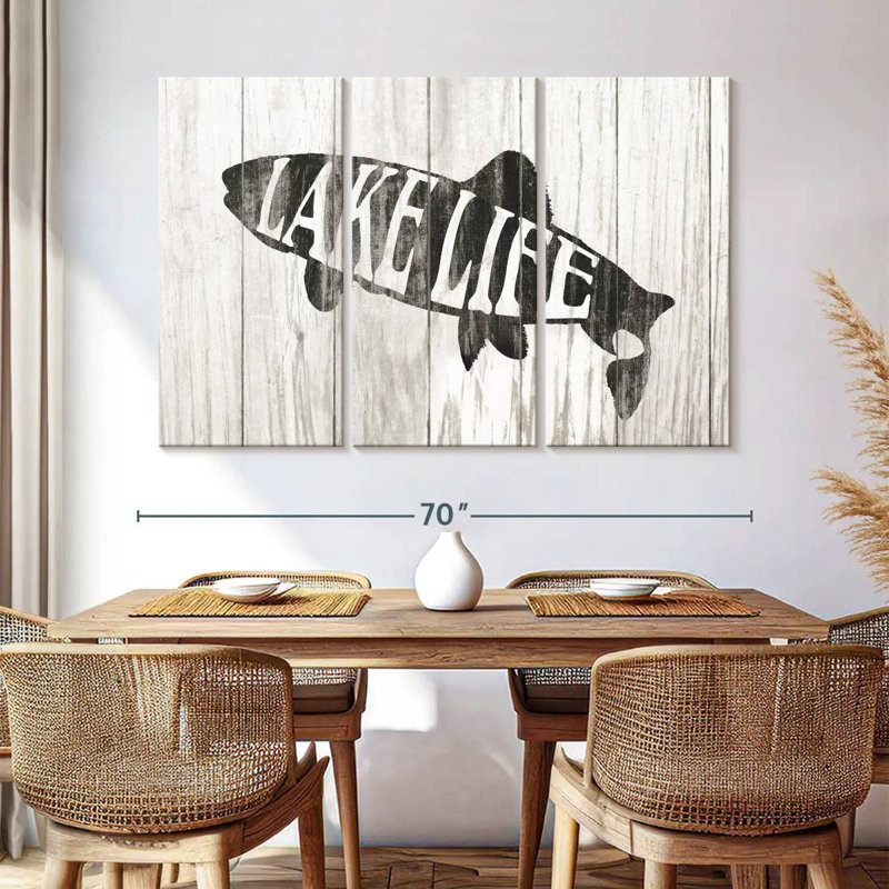 Plaque murale Kema Lake Life, H 42 po x l 65 po