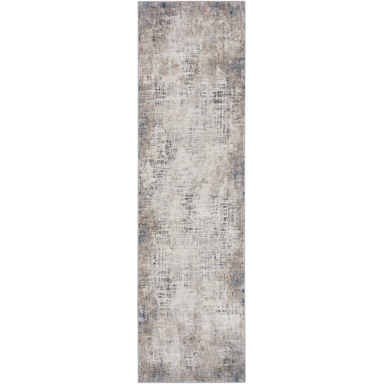 CK022 Infinity  Abstract Blue Multicolor Area Rug