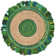 Jillian Hand Woven Cotton/Jute Rug in Green
