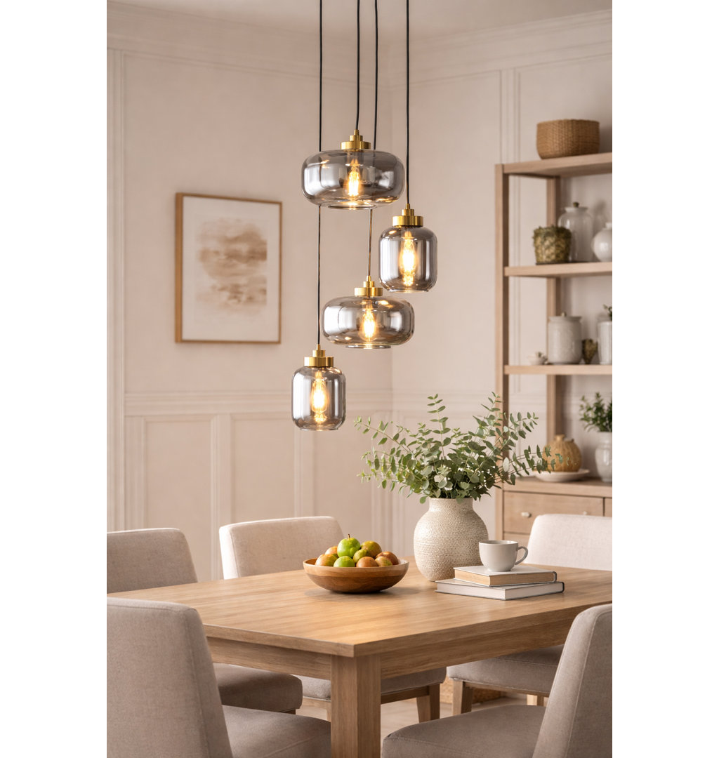 Equinox 4-Light 70.5cm Cluster Jar Pendant