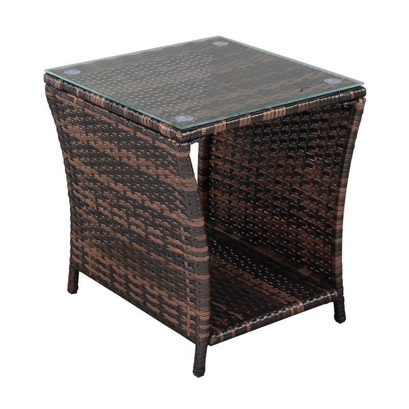 Table d'appoint Ariabella, Brun