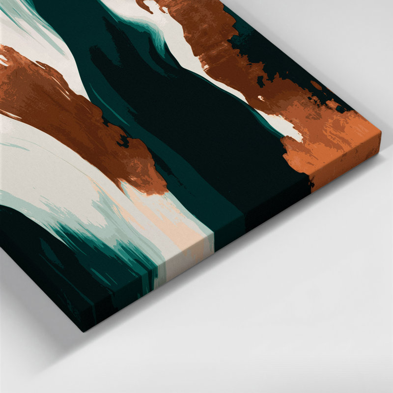 Art abstrait sur toile abstraite 65, H 14 po x l 11 po