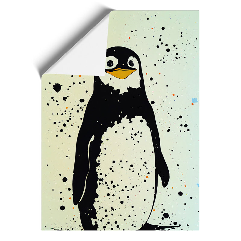Penguin Graffiti No.7 - Wall Art, Paper, 42cm H x 29.7cm W, No Matte