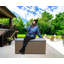 Resin Deck box, Outdoor Storage Container, Large Waterproof Storage Bench-120142122