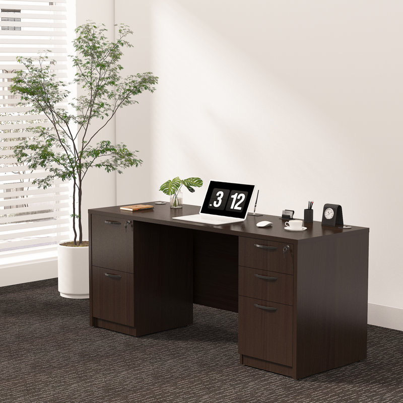Parven Executive Desk, Espresso