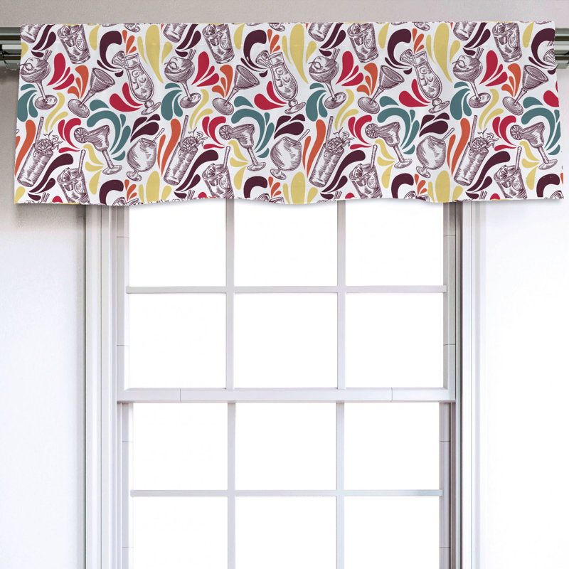 Sateen Ruffled Window Valance
