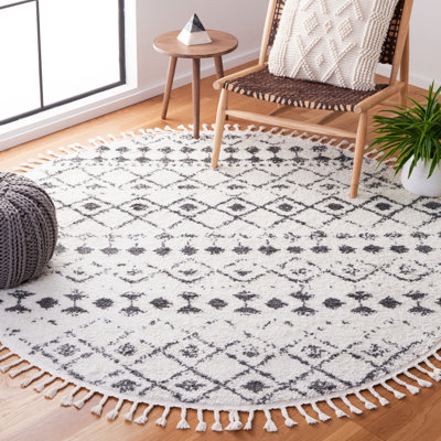 Triplett Fringe Shag Performance Geometric Rug