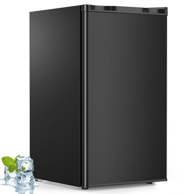 R.W.FLAME Double Door 3.2 Cu. Ft. Compact Refrigerator Mini Fridge with Freezer
