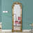 Baroque Hand-Carved Arched Floor-Mounted Full-Length Mirror-118625739