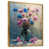 Toile avec cadre flottant or