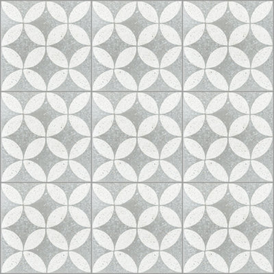 Circulos B 7.87 in. x 7.87 in. Matte Tile