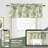 Toile Linen Lined Valance Double Layer Thermal Room Darkening Blackout Window Valance Curtain for Kitchen Bathroom Farmhouse French Country Vintage Printed Pattern Single-274288583-297130268