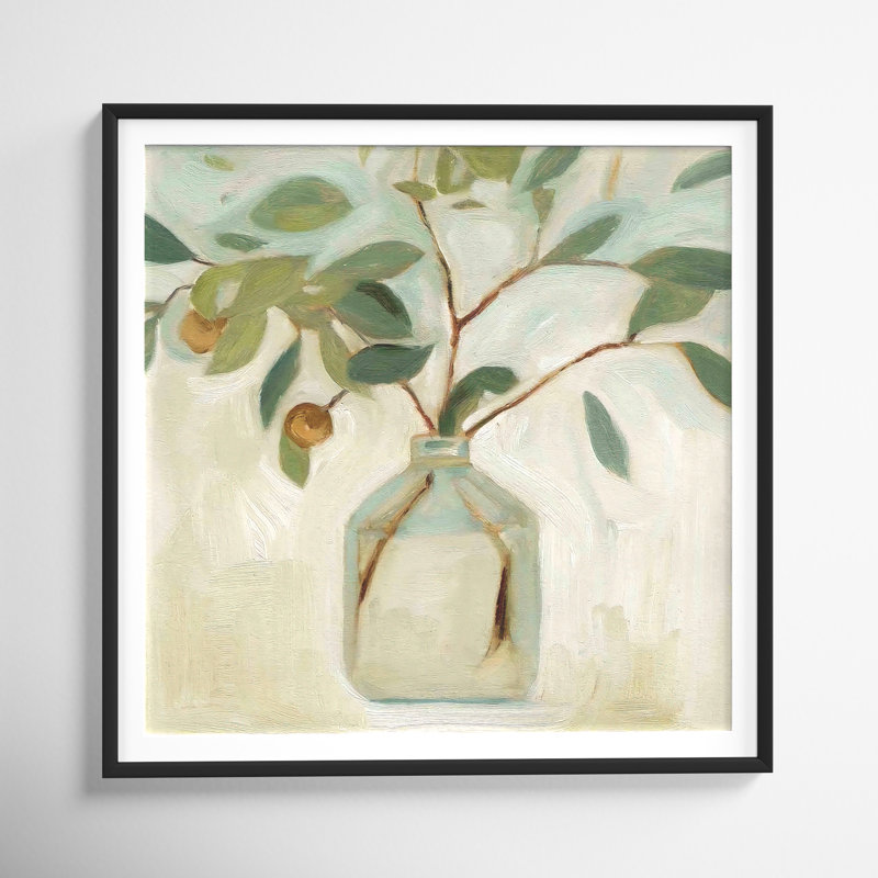" Neutral Arrangement I " Painting Print, Black, 24.09" H x 24.09" W x 1.1" D