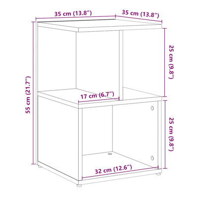 Donahue Bedside Cabinet Engineered Wood
