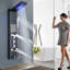 Panneau de douche 43,7 po avec tête fixe-88969190