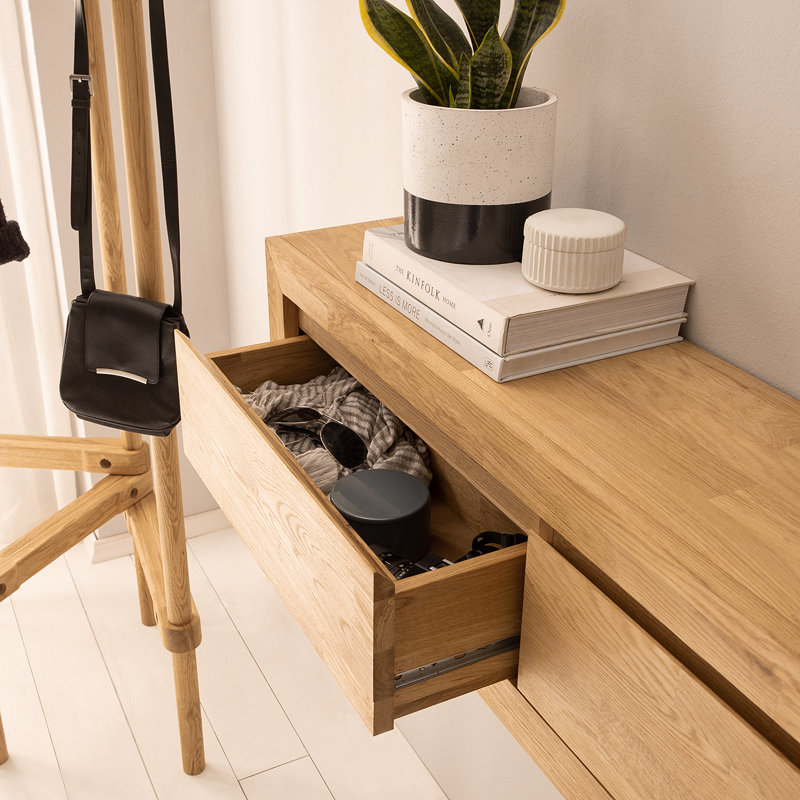 RiaWOOD Wall-Mounted Chest – Solid Oak