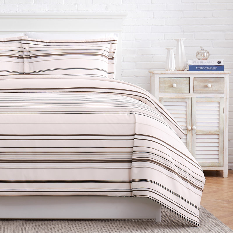 Coastal Taupe Full Reversible Down Alternative Microfiber Comforter Set