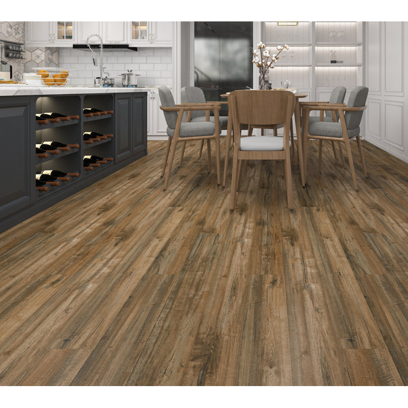 Thicket 7 ''x 48 '' x 6 mm. 22 MIL Wear Layer Luxury Viny Plank- Aluminum Oxide Finish - Click Lock, Cherokee