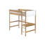 Lit mezzanine simple avec bureau et tête de lit élégante - matériaux élégants de qualité supérieure