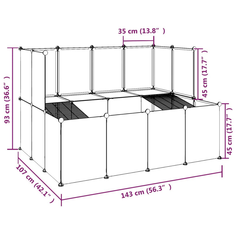 Cuff Hamster Hutch, Black