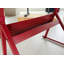 table de dessin avec chaise en verre trempé réglable rouge