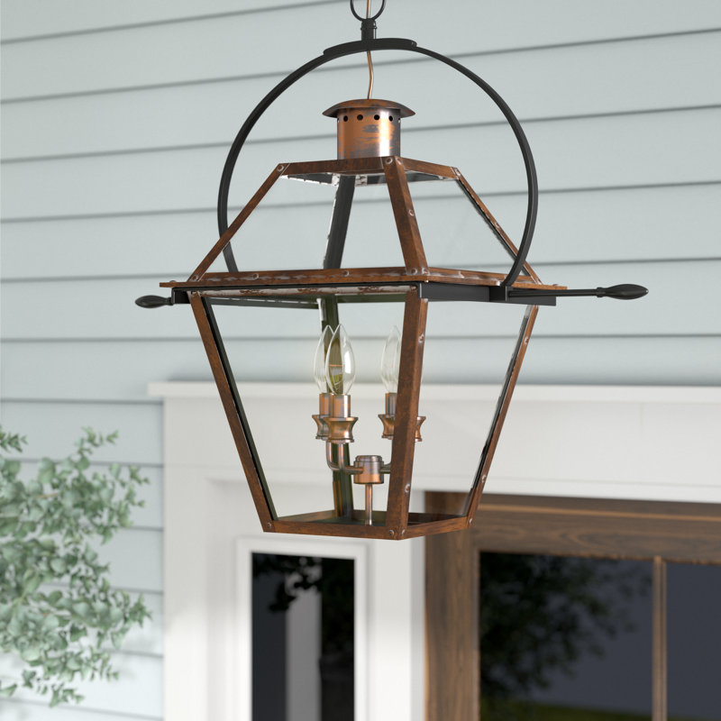 Angecourt 4 - Light Outdoor Lighting, Aged Copper