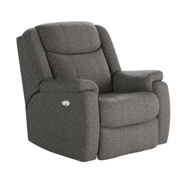 Hercules Dual Power Wall Recliner, Gray Velvet