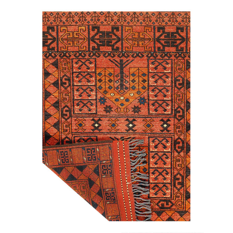 Afghan Baluch Wool Rug 3'3"X 3'9"