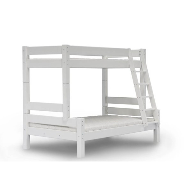 European Single (90 X 200 Cm) Bunk Bed with Built-in Ladder Included