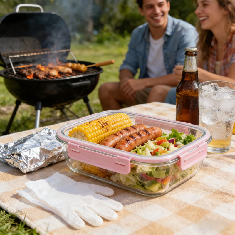 Ensemble de 30 contenants en verre pour aliments avec couvercles hermétiques, contenants de préparation pour repas allant au micro-ondes, au four, au congélateur et au lave-vaisselle, verre borosilicaté, conception empilable
