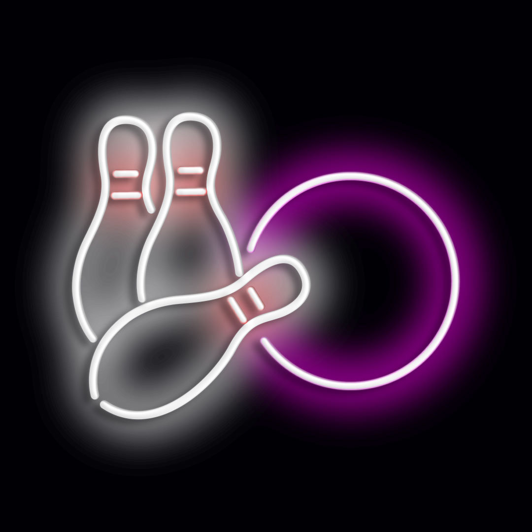 Neon Sign Bowling Wall Décor
