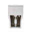 Toilette monobloc en céramique pour la salle de bain, 12 pouces, 1,24 / 1,43 GPF, double chasse avec siège à fermeture en douceur, double chasse puissante CARTE 800G