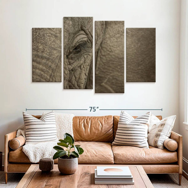 Brampt African Elephant Eye, 42" H x 68" W
