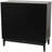 Wood 1 Shelf and 2 Door Room Cabinet with Cane Front Doors and Gold Handles-283052521