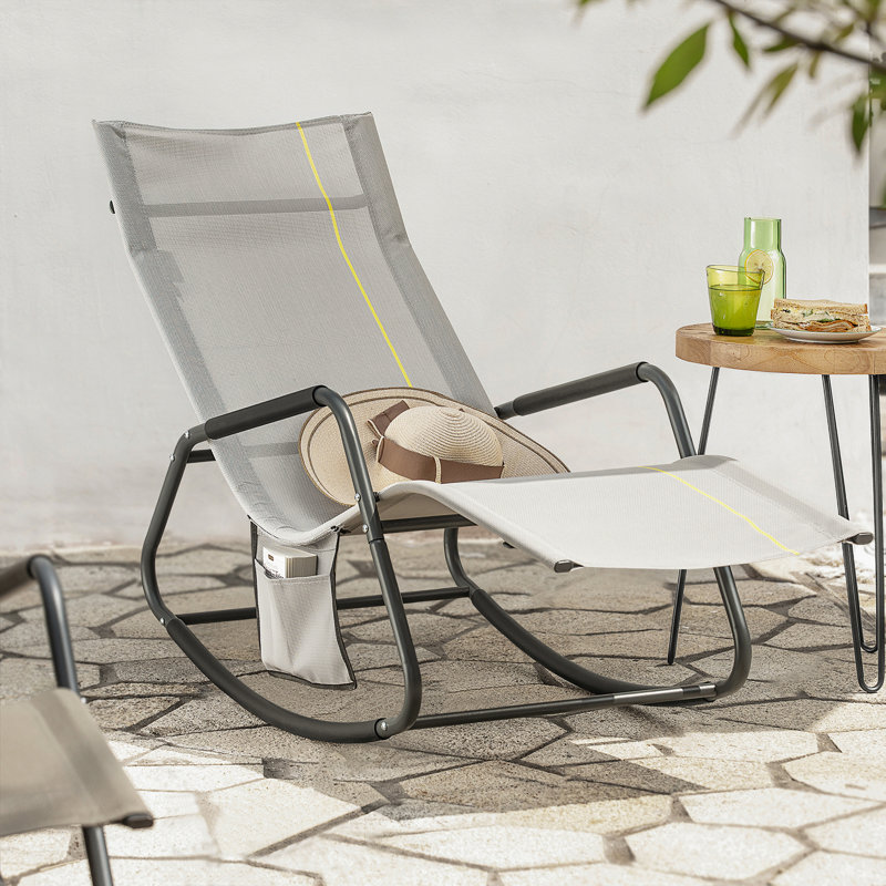Horance Long Single Chaise, Gray