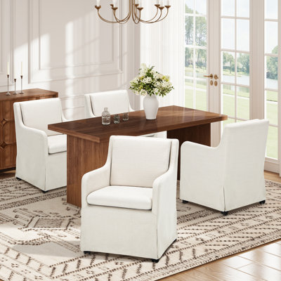 Fauteuil de salle à manger avec coussins 19 po