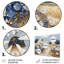 Ensemble de décorations murales blanches et bleues-107190515-107190516