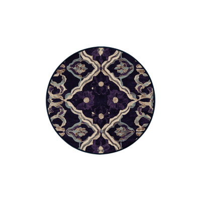 Machine Washable Purple Area Rug