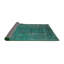 Tapis bleu sarcelle / gris Rezac-327542749