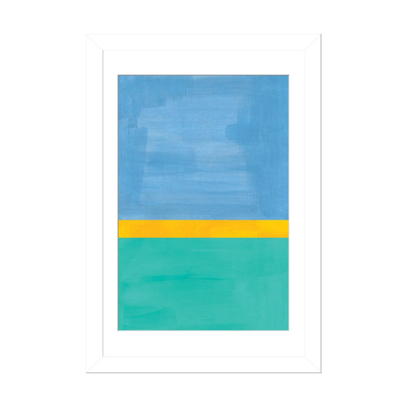 «Sneaking Sun», reproduction d'art sur papier encadré, 32" x 24", Framed Paper, White