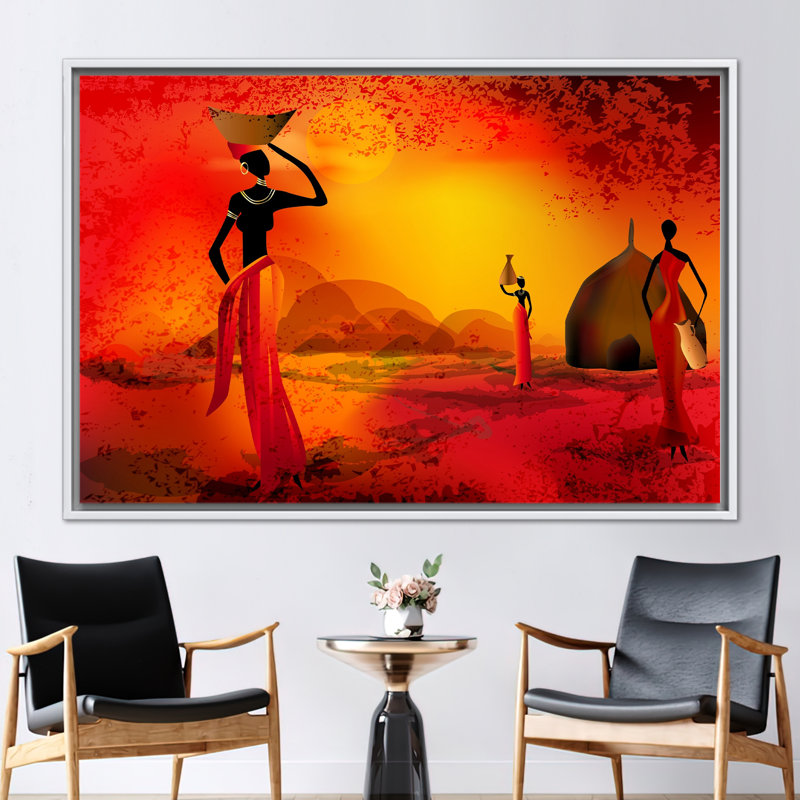 Print on Canvas, 25 cm H x 35 cm W, White Floater Framed