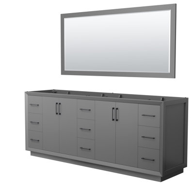 Strada 83.25'' Double Bathroom Vanity Base Only