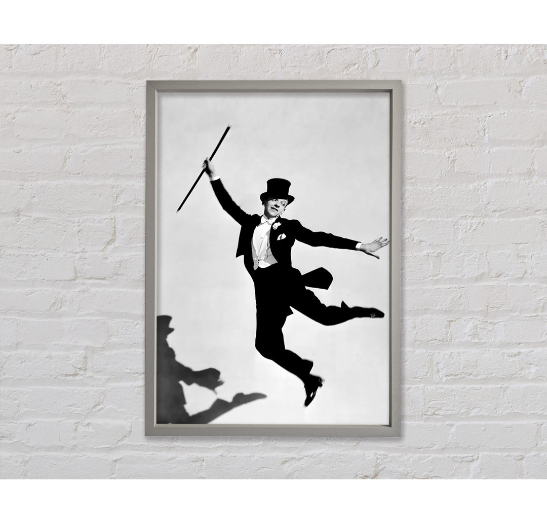 Fred Astaire Shadow - Einzelner Bilderrahmen Kunstdrucke auf Leinwand