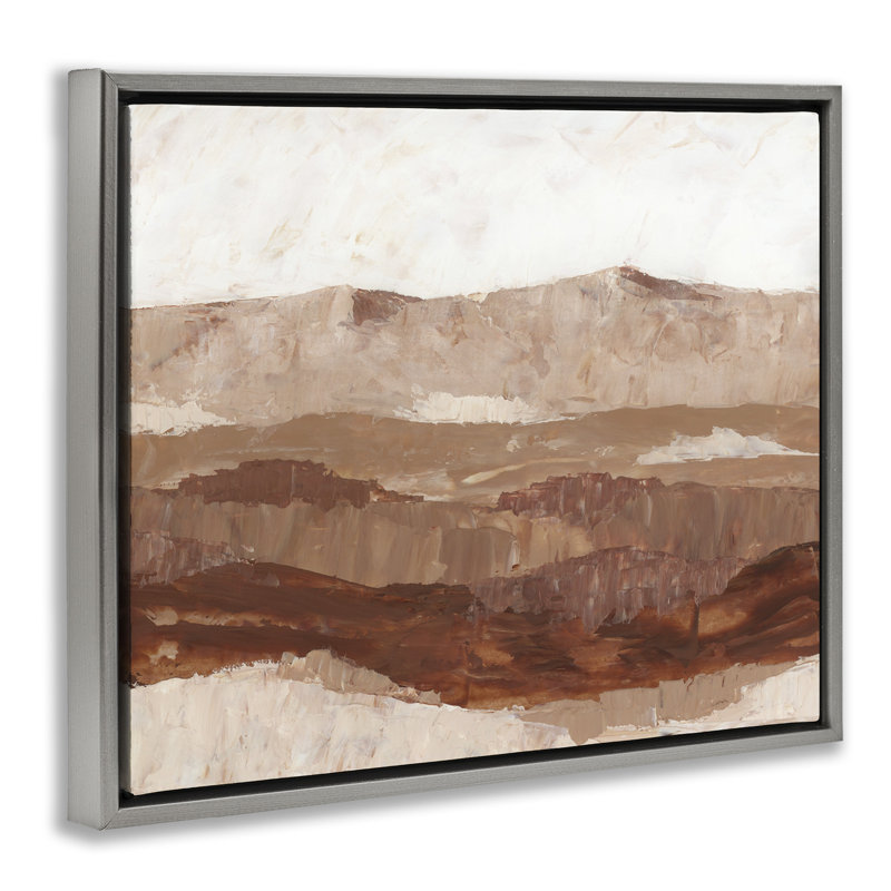 "Wrought Studio ™", peinture abstraite encadrée sur toile flottante par Blursbyai, H 17 po x l 21 po