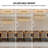 Adelene 72" 24-Light Dimmable Modern Rectangular Linear Bubble Glass Chandelier